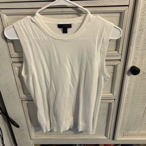J Crew white sweater vest